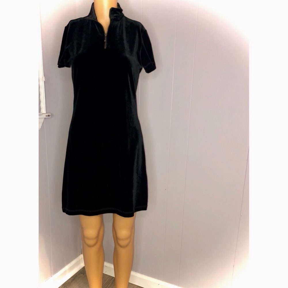 NWT Banana Republic Black Velvet Dress